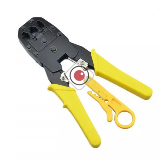 Pinza Crimpeadora Rj46 Rj11 + Pelacables Armado Cable Red 0 Pinza Crimpeadora Rj46 Rj11 + Pelacables Armado Cable Red 0