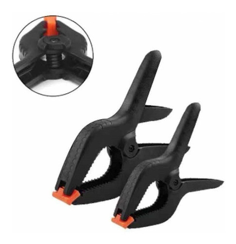 Kit Juego 4 Pinzas  9 Pulgadas Plasticas Resorte Carpintero 0