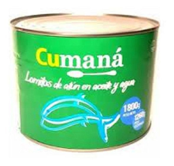 Atún Lomito Cumana En Aceite Y Agua X 1800 Gr. 0