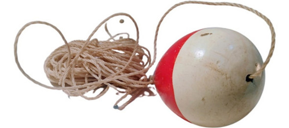 Antigua Boya De Madera Para Pesca Con Tanza Ref 1448 1