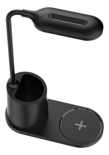 Lampara Led De Escritorio Carga Inal 10w Porta Utiles Ht-513 0