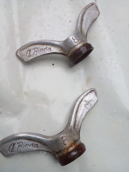 Juego Tuercas Mariposas A Binda. Bici Carrera Antigua 1