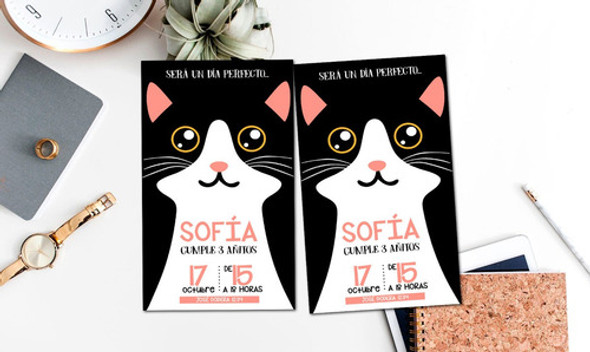Invitacion Digital Gatitos Gatos Para Whatsapp 1