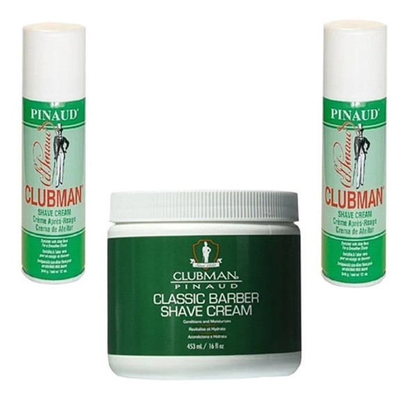 Kit De Barberia Clubman Afeitado Clasico Importado Premium 0