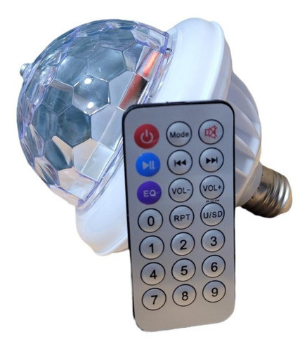 Lampara Led 240v Parlante Bluetooth Colores Foco 0