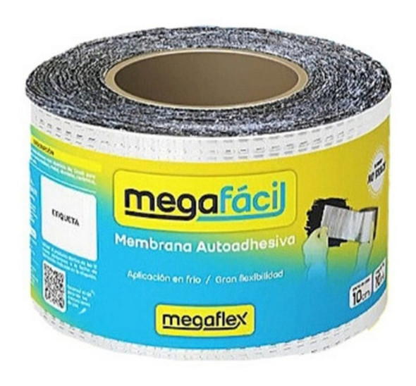 Membrana Asfáltica Autoadhesiva Megaflex No Crack 10cmx10mts 0