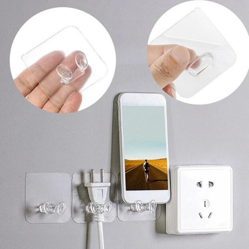 X6 Soporte Autoadesivo Organiza Pared Celular Oficina Cuarto 1