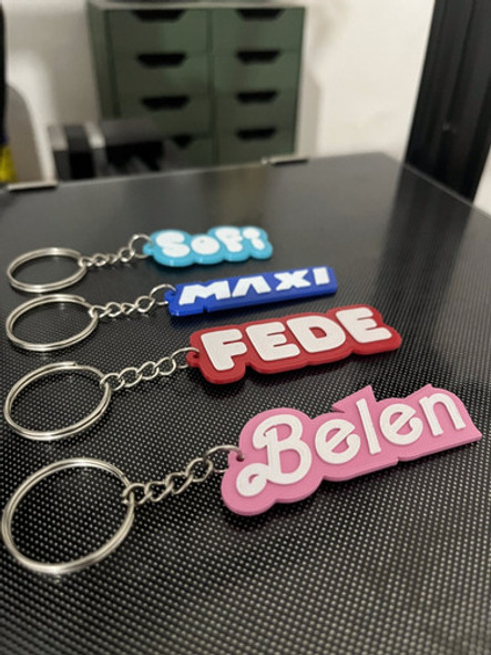 Llavero Personalizados Nombres Souvenir 3d X 25 Unidades 1