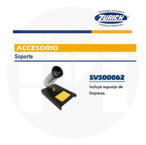 Soporte Soldador Electronica Metal Esponja Limpiadora Zurich 1