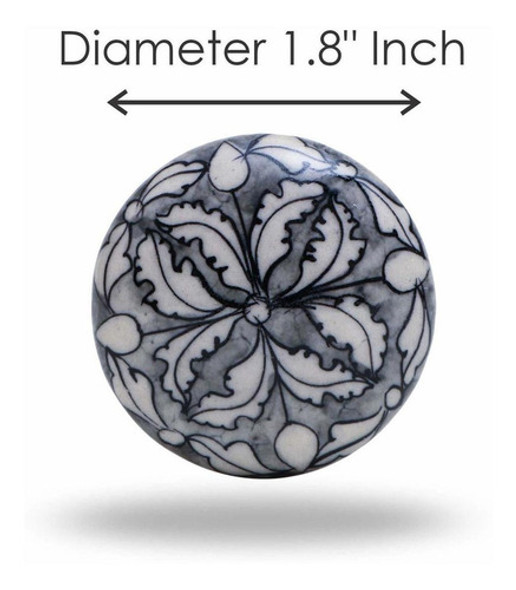 6 Tiradores De Ceramica / Porcelana (7d3sx2zj) 1