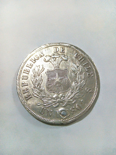 Moneda Antigua Chile 1882 1