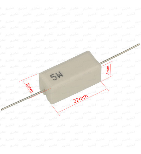 40 Resistencias Ceramica Cementada 5w 0.22 Ohm 0.22r .22e 1
