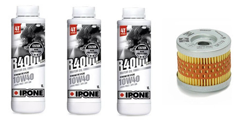 Kit Filtro Mahle + Aceite Bmw G650gs Ipone 10w40 R4000  Mono 0