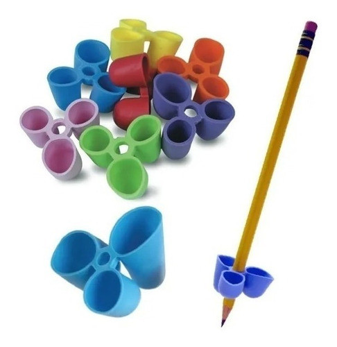 Grip Adaptadores X 3 Ergonómico Para Lápiz Birome Pincel 0