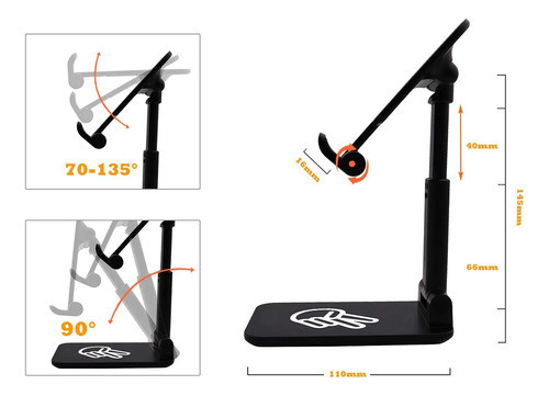 Soporte Para Telefono Celular Ajustable Para Escritorio 1