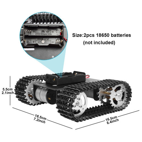 Robot Tanque Chasis Pista Chasis Tanque De Arduino 1