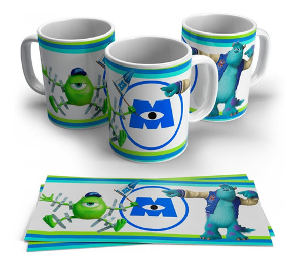 Taza De Monster Inc Personalizada En Plástico 0 Taza De Monster Inc Personalizada En Plástico 0