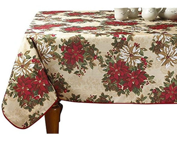 Violet Linen European Holiday Christmas Poinsettia Garden De 0 Violet Linen European Holiday Christmas Poinsettia Garden De 0