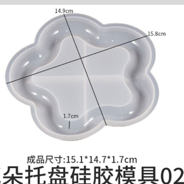 Molde De Silicona Bandeja Flor - 29655 1