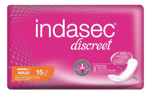 Apósitos Indasec Discreet Maxi X15 0 Apósitos Indasec Discreet Maxi X15 0