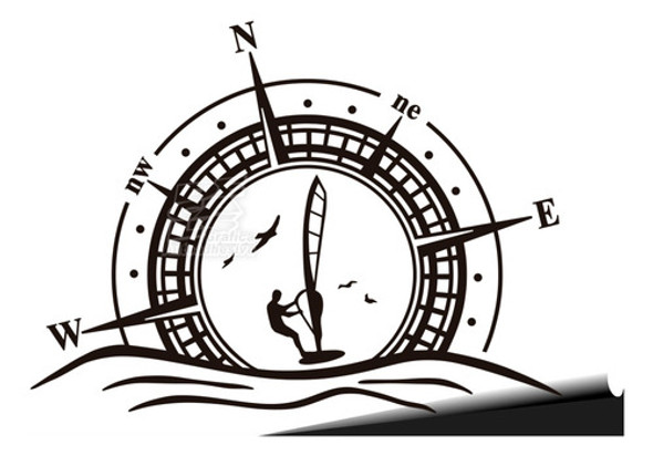 Calco Compass Windsurf 80x60cm 0