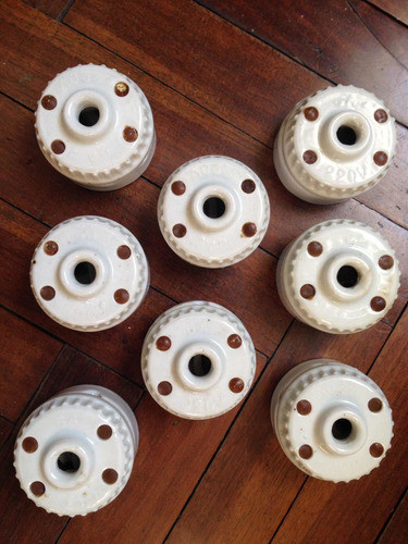 Antiguas Rosetas Fusibles De Porcelana 0