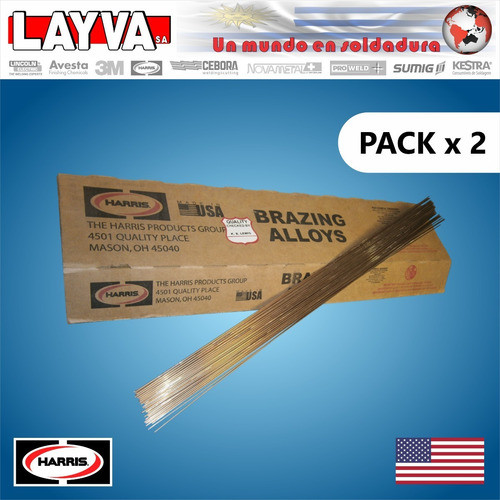 906661 Varilla Para Soldar Cobre C/ Plata 0% Harris 0 Layva 0