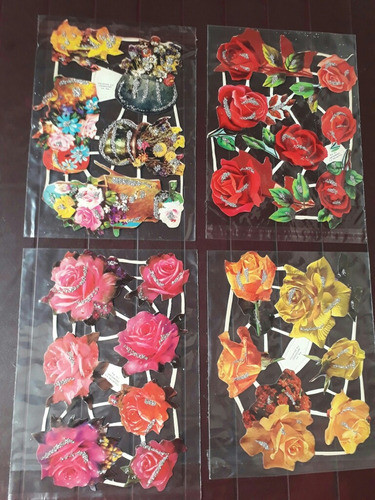Plancha De Figuritas Con Brillantina. 0