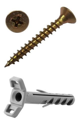 Tarugo Precinto 6 Mm Tornillo Fix 4 X35 X 50 Unidades Py 0