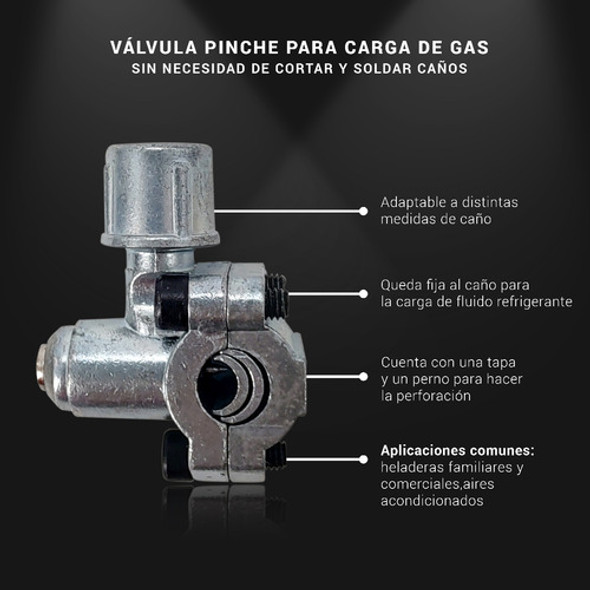 Valvula Pinche Refrigeracion 1/4 5/16 3/8 X 5 Unidades 1 Valvula Pinche Refrigeracion 1/4 5/16 3/8 X 5 Unidades 1