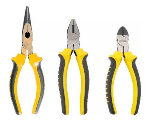 Set Kit Juego De Pinzas Basico Para Hogar Taller Barovo 0