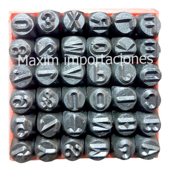 Letras Y Numeros De Golpe - 8 Mm. - Davidson 1