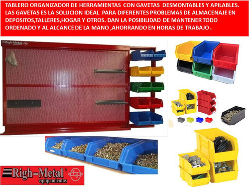 Tablero De Herramientas C/gavetas Righmetal 1