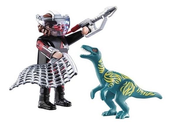 Playmobil Duo Pack 70693 Dinosaurio Velociraptor Y Saqueador 1