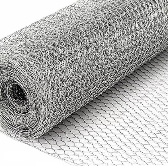 Tejido Malla Hexagonal Gallinero Galvanizado 3/4'' 1m X 10m 0