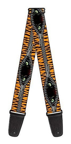 Buckledown  Correa Para Guitarra Ojos De Tigre 0
