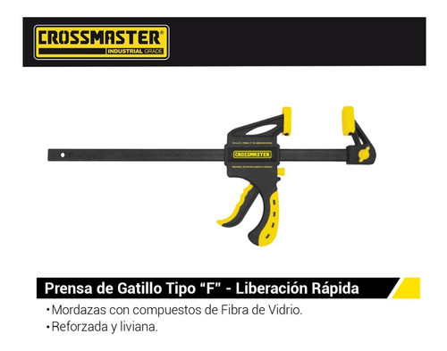 Prensa De Liberación Rápida Tipo F 30'' (762mm) Crossmaster 1