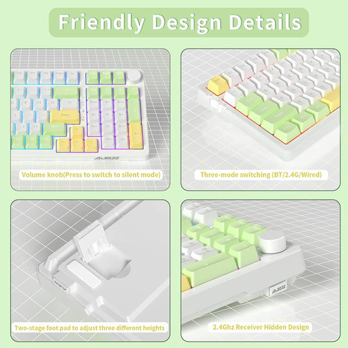 Nacodex Ak992 Teclado Para Juegos Personalizado Rgb Intercam 1