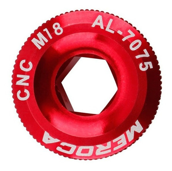 Tapón Tornillo Biela Izquierda Hollowtech Alumi Rojo 18mm 0