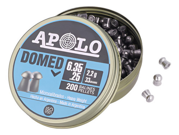 Balines Apolo Domed 6.35mm 33grains Pcp Nitro Piston Aire 0