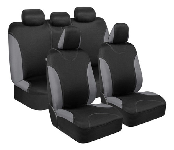 Cubiertas De Asiento De Coche Negro De Corte De Carbón 0
