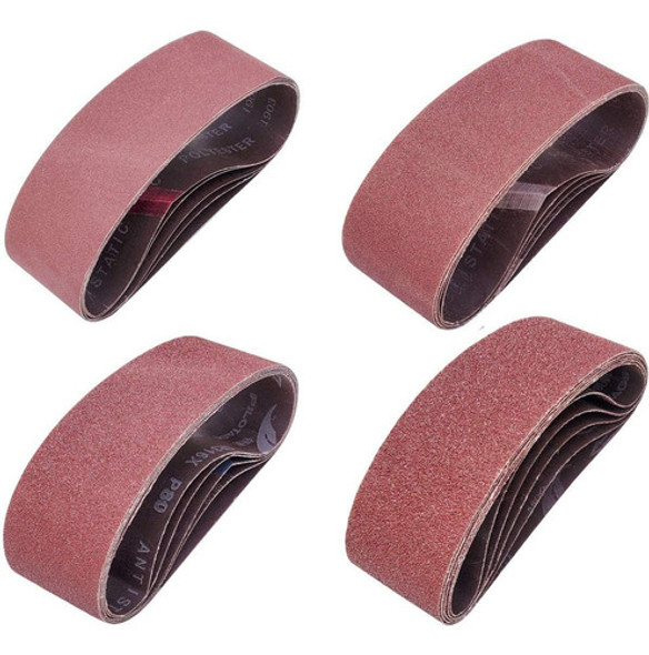 20 Cinturones De Lija Abrasivos De 3 X 21 Pulgadas, 5 D... 0