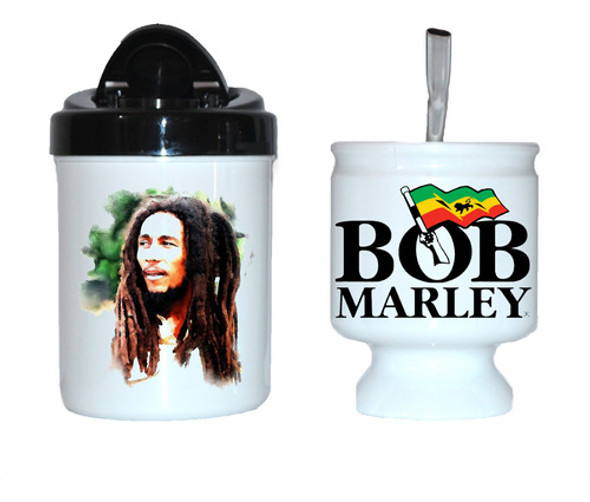 Bob Marley - Combo: Mate + Yerbera 0 Bob Marley - Combo: Mate + Yerbera 0