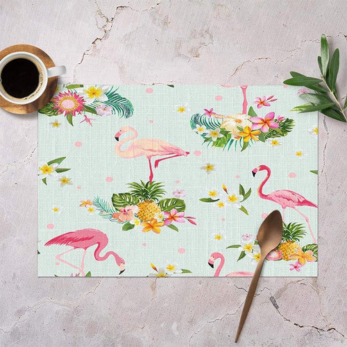 Manteles Individuales Mugod Pink Flamingo Flamingo Bird Y Fl 1