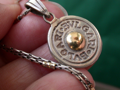 Luli Cadena Y Colgante Plata 925 Y Oro Medalla Garantia 1