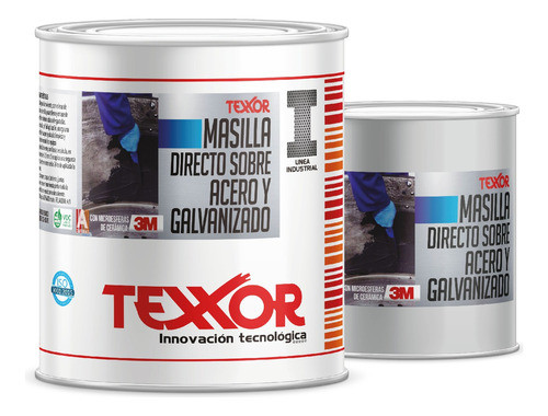 Masilla Directo Sobre Acero/galvanizado - 1kg  - Texxor 0