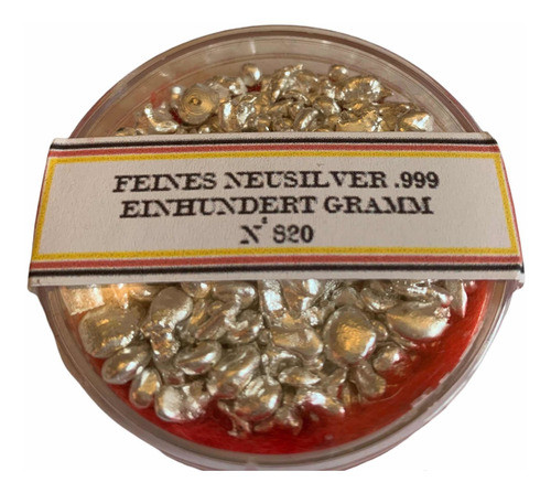 Granalla De Plata Mil .999 Plata Pura Por 100 Gramos 1