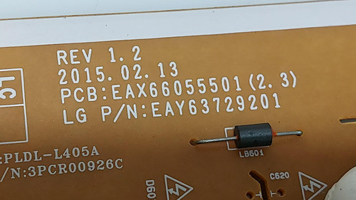 Fuente Tv LG 65uf8500 65uf8500-ub Lgp6065-15ul6 Eax66055501 1