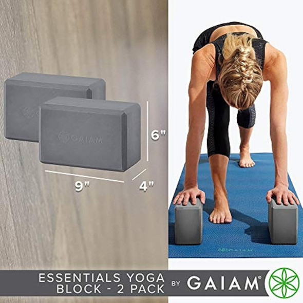 Bloque De Yoga Gaiam Essentials (juego De 2) - Superficie An 1 Bloque De Yoga Gaiam Essentials (juego De 2) - Superficie An 1
