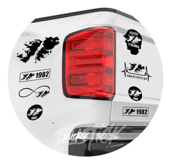 Malvinas Argentinas 1982 Calcos Stickers Vinilos Arg Pack X8 0 Malvinas Argentinas 1982 Calcos Stickers Vinilos Arg Pack X8 0